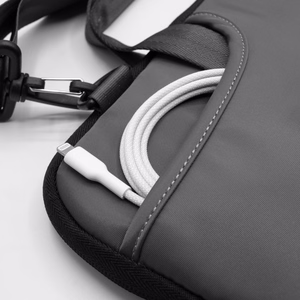 Чехол-конверт Puro Scudo SleevePro нейлон для MacBook и ноутбука до 14" — чёрный