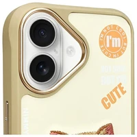Nimmy Cool&Cute 2.0 Kaķa viedtālruņa apvalks iPhone 16 - zaļš