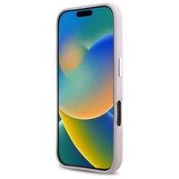 Karl Lagerfeld FW Metal Plate Magnētiskais viedtālruņa apvalks iPhone 16 - rozā