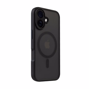 Crong Hybrid Frost MAG MagSafe vāciņš ierīcei iPhone 16, melns