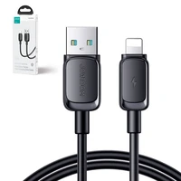 Joyroom Multi-Color Series A14 Lightning / USB-A 2.4A 1.2 m kabelis - melns