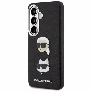 Karl Lagerfeld maciņš Saffiano Double Heads Metal Samsung Galaxy S26 melns