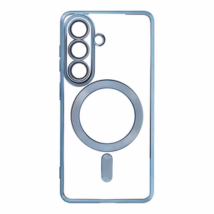 Чехол для Samsung S26 Electro Mag Cover совместимый с MagSafe синий