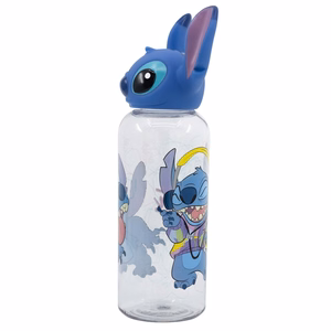Disney Stitch Flowers pudele ar 3D vāciņu, 560 ml