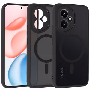 Pilnībā matēts Mag viedtālruņa apvalks Honor 400 Pro 5G melns