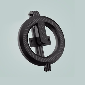 Pašbildes kāts - ar noņemamu bluetooth tālvadības pulti, statīvu un riņķa lampu - P20D-4 Melns