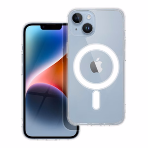 CLEAR MAG COVER viedtālruņa apvalks saderīgs ar MagSafe IPHONE 14 - caurspīdīgs