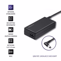 Qoltec 50099.90W power adapter/inverter Indoor melns