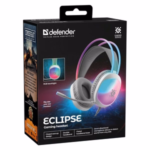 Defender Eclipse RGB austiņas baltas