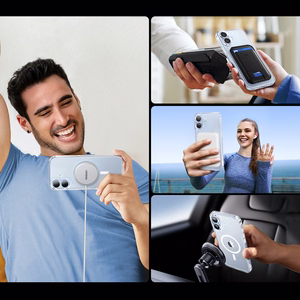 Uzaļš Classy Clear Magnetic Maciņš iPhone 16 Plus - Caurspīdīgs