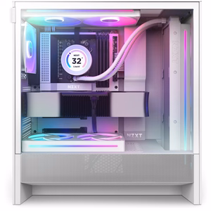 NZXT datora korpuss H5 Flow RGB 2024 balts