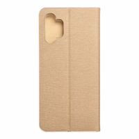 Viedtālruņa apvalks LUNA Book - zeltains, paredzēts SAMSUNG A13 4G