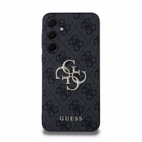 Guess 4G Big Metal Logo viedtālruņa apvalks Samsung Galaxy A35 - melns