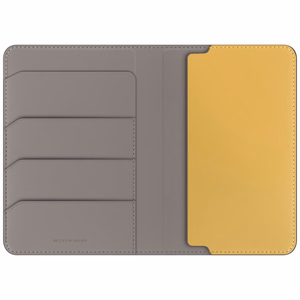 Uniq Belmont RFID Bloķēšanas Pase apvalks - pelēka/dzeltena