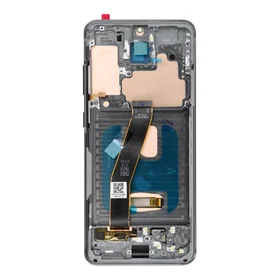 LCD ekrāns SAMSUNG S20 4G pelēks SOFT OLED ar rāmi