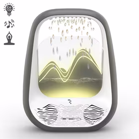 Bezvadu miega un relaksācijas skaļrunis Reach Relaxing Rain pelēks