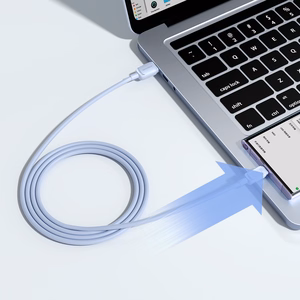 Joyroom Multi-Color Series A14 USB-A / USB-C 3A 1.2 m kabelis - zils
