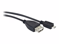 Lanberg USB Micro-B M / USB-A F 2.0 kabelis