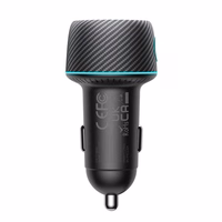 Auto lādētājs Joyroom "JR-CCN01" Melns 60W (PD20W / USB-C) ar LED light