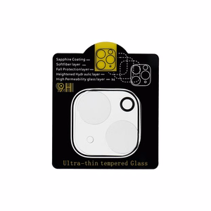 5D Full Glue Camera Tempered Glass - for iPhone 14 Transparent