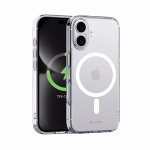 Crong Clear MAG Cover MagSafe vāciņš ierīcei iPhone 16 Plus, caurspīdīgs
