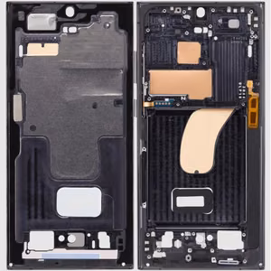 Vidējais rāmis Samsung S918 S23 Ultra Phantom Black (sarkans) (grafīts)