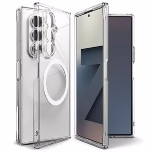 Ringke Fusion magnētiskais MagSafe viedtālruņa apvalks Samsung Galaxy Z Fold 7 - caurspīdīgs