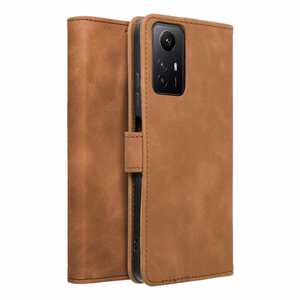 Чехол-книжка для Xiaomi Redmi NOTE 12S Tender Book коричневый
