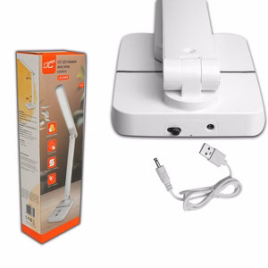LED galda lampa 3W, 3000/4500/6000K, regulējama, 1200mAh, balta, LTC