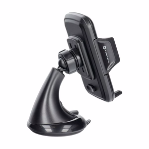 Автомобильный держатель телефона Forcell F-Grip Carbon HT1 лобовое стекло / приборная панель чёрный