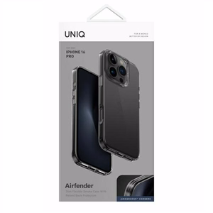 Uniq Air Fender viedtālruņa apvalks iPhone 16 Pro - pelēks