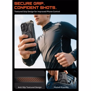 Supcase UB Grip Mag Magnētiskais viedtālruņa apvalks iPhone 17 - melns