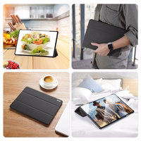 Dux Ducis Domo apvalks Huawei MatePad Pro 11'' (2022) viedais vāciņš ar statīvu - melns