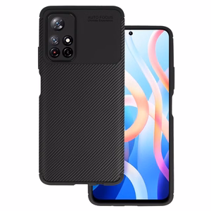 Vennus Carbon Elite viedtālruņa apvalks Xiaomi Redmi Note 11 5G/Note 11S 5G/Poco M4 Pro 5G melns
