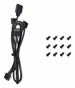 DeepCool FL12R 3-in-1 datora korpusa ventilators 12 cm melns 3 gab.