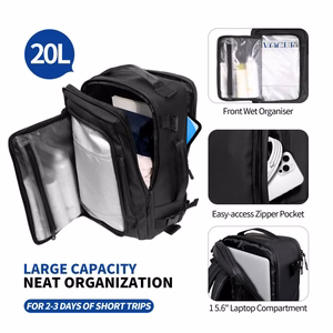 Tech-Protect Defender S50 рюкзак Ryanair & Wizzair, 20L для ноутбука - черный