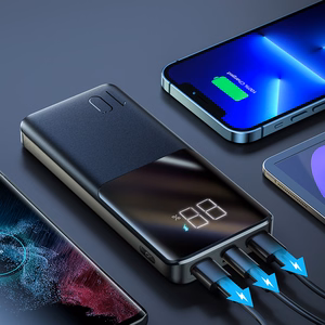 Внешний аккумулятор Power Bank Joyroom (JR-QP191) 10000mAh (2xUSB; 1xUSB-C; 22.5W) чёрный