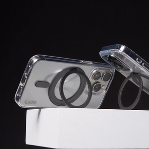 CARE by PanzerGlass Funkcionālais viedtālruņa apvalks ar statīvu iPhone 16 6.1" melns/melns Magnētiskais 1321