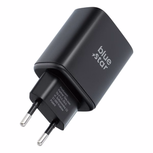 Blue Star USB-C lādētājs (iPhone 17 Pro / Pro Max) SFC 2.0 3A 60W, melns