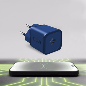 SBS TETRGAN1C20B 20W GaN Зарядное устройство с Power Delivery - синий