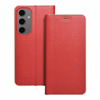 LUNA Book Gold viedtālruņa apvalks SAMSUNG S24 FE sarkans