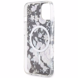 Guess GUHMP14MHCFWSK iPhone 14 Plus 6.7" melns/melns cietais apvalks Zieds Magnētiskais