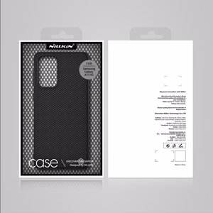 Nillkin Textured viedtālruņa apvalks izturīgs pastiprināts apvalks ar gēla rāmi un neilona aizmuguri Samsung Galaxy A73 melns