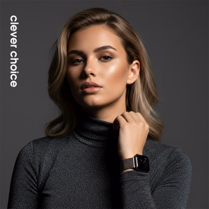 Crong Milano Steel nerūsējošā tērauda siksniņa Apple Watch 38 / 40 / 41 / 42 mm, grafīta krāsā