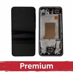 LCD displejs saderīgs ar Samsung A356 A35 5G ar rāmi / Navy / OEM