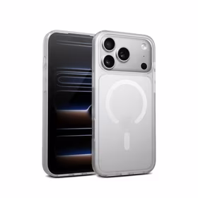 Crong Hybrid Matte Magnetic - MagSafe iPhone 17 Pro maciņš (balts)