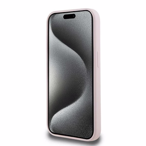 Karl Lagerfeld Silikonais Karl&Choupette MagSafe apvalks iPhone 15 Pro Max - rozā