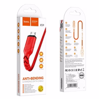 Kabelis USB-A uz Micro USB Hoco 2,4A 1 m X59 sarkans