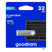 GOODRAM UUN2 USB zibatmiņa - 32GB USB 2.0 sudrabaina
