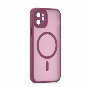 Mag Matt maciņš iPhone 12 6,1" bordo